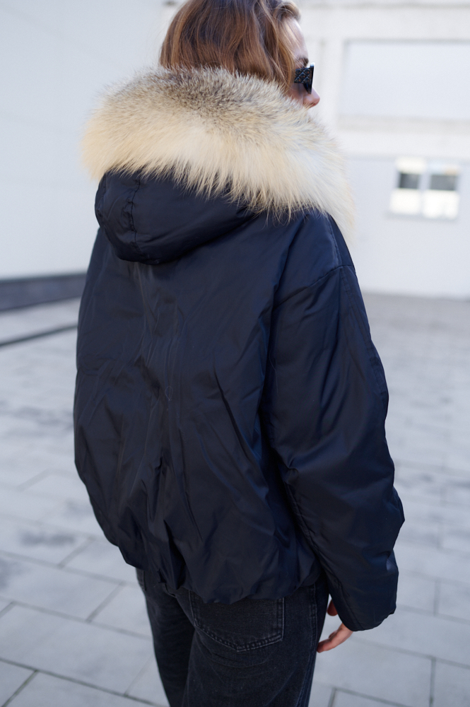 Пуховик с мехом лисы Sea Wing 00-00002480 Пуховик с мехом лисы Sea Wing 00-00002480