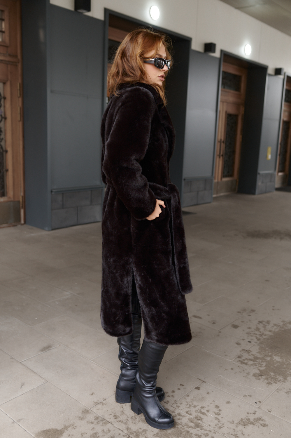 фото Шуба из экомеха под норку 00-000002416 в Красноярске от магазина Style-Way
