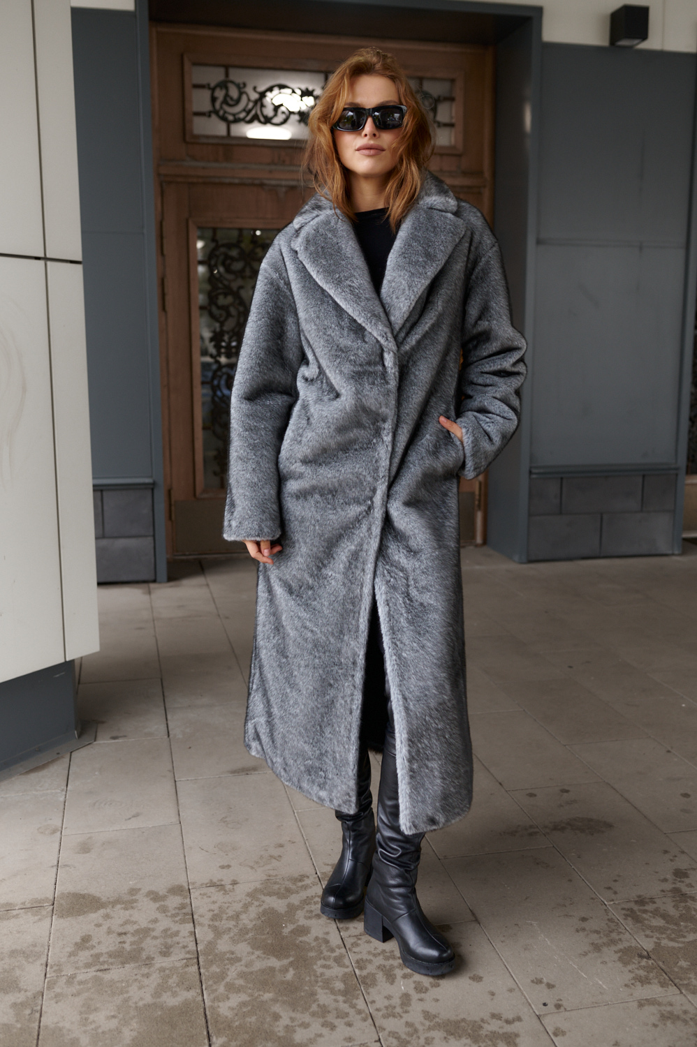 фото Шуба из эко меха под чернобурку 00-000002449 в Красноярске от магазина Style-Way