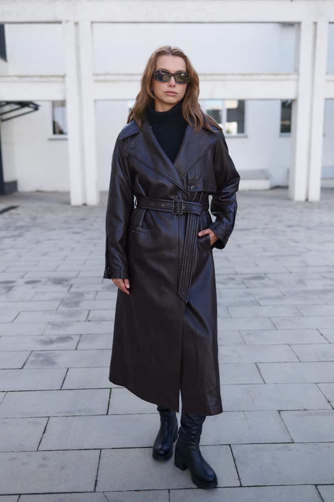 фото Тренч из экокожи Torriss 00-00002381 в Красноярске от магазина Style-Way