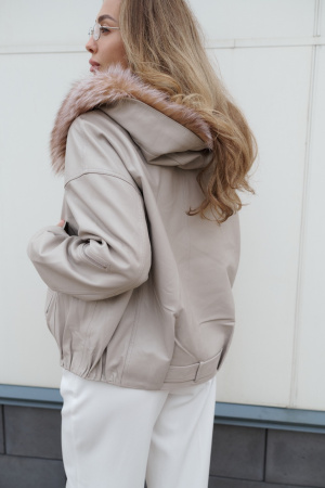 фото Бомбер из натуральной кожи 00-00002409 в Красноярске от магазина Style-Way