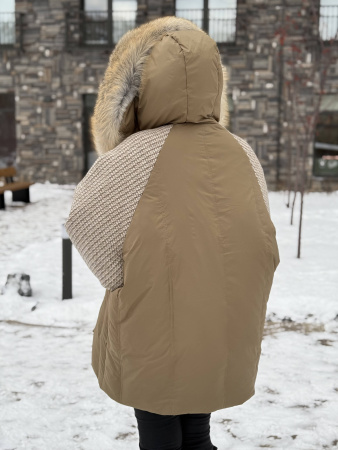 фото Пуховик c натуральным мехом лисы 00-00002158 в Красноярске от магазина Style-Way