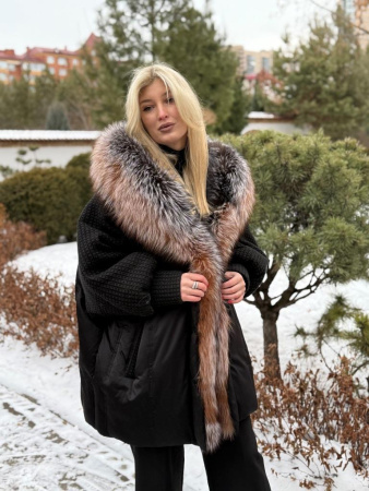 фото Пуховик с натуральным мехом лисы 00-00002141 в Красноярске от магазина Style-Way