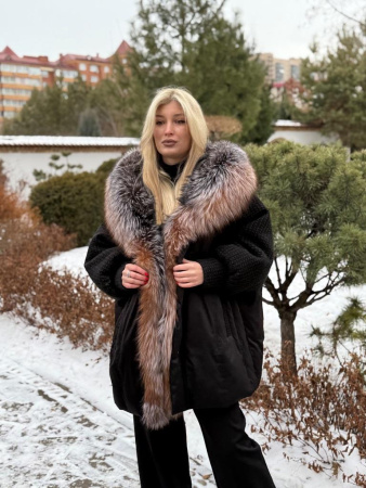 фото Пуховик с натуральным мехом лисы 00-00002141 в Красноярске от магазина Style-Way