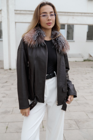 фото Бомбер из натуральной кожи 00-00002414 в Красноярске от магазина Style-Way