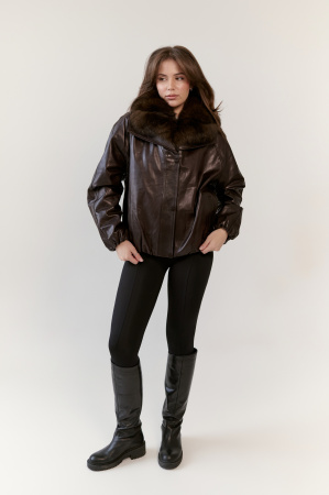 фото Бомбер из натуральной кожи 00-00002336 в Красноярске от магазина Style-Way